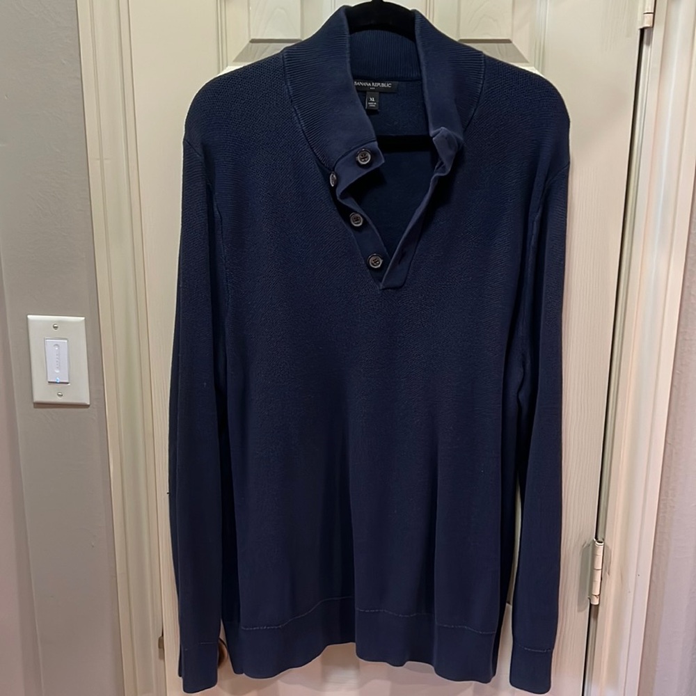 Banana Republic Size XL Blue Pullover